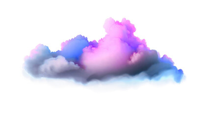 Colorful Light Infused Abstract Cloudscape