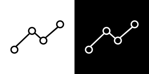 Financial statistic icon. Financial management concept. Business vector illustration.