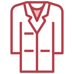 LAB COAT line icon,linear,outline,graphic,illustration