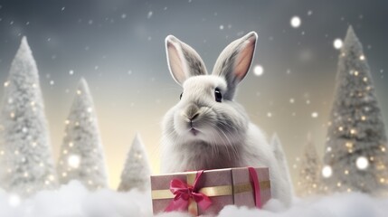 Christmas Bunny: Festive Holiday Cuteness
