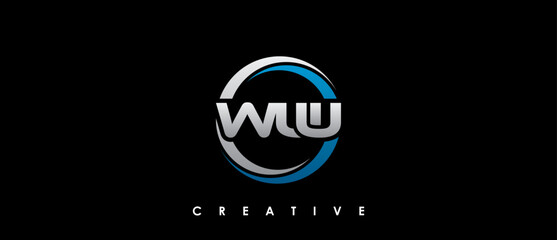 WUU Letter Initial Logo Design Template Vector Illustration