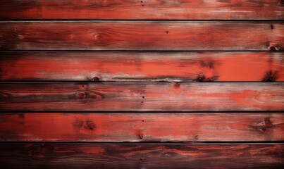 Naklejka premium Dark red wooden plank background, wallpaper. Old grunge dark textured wooden