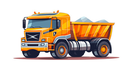 Truck drawing on white background vector