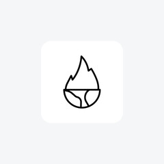 Fototapeta premium Conserving Life in a Warming World icon