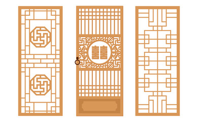 Korean traditional pattern design elements