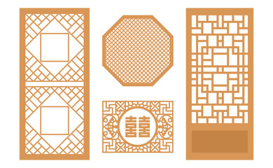 Korean traditional pattern design elements