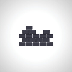 brick wall icon. Building and renovation icon.
