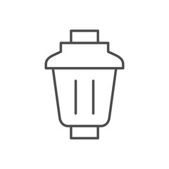 Water filter line outline icon