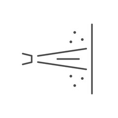 Water pressure cleaning line icon