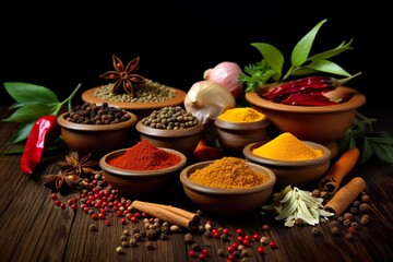 Obraz na płótnie Canvas Spice Bazaar: Aromatic Variety