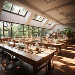 Science classroom interior design