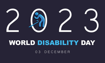 Fototapeta premium World disability day. background, banner, card, poster, template. Vector illustration.