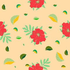 Obraz premium seamless pattern with flowers