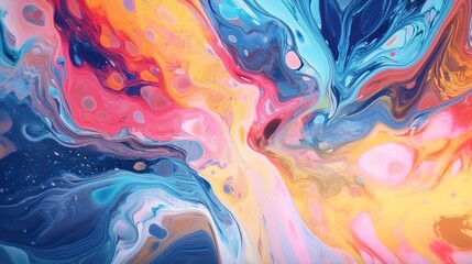 Fluid And Organic Abstract Background With Swirls.