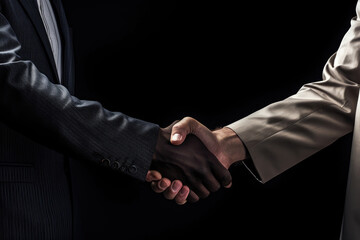 Cricket Players Closeup Handshake
