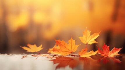 Naklejka na ściany i meble Web banner design for autumn season