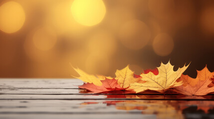 Naklejka na ściany i meble Web banner design for autumn season