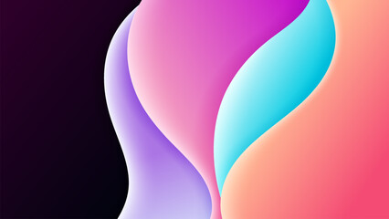 Abstract background soft gradient color and dynamic shadow on background .Vector background for wallpaper. Eps 10