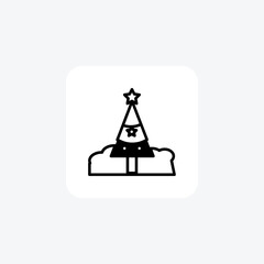 Fototapeta premium Beachy Christmas Tree by the Sea icon