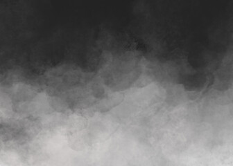 Black smoke fog cloud background