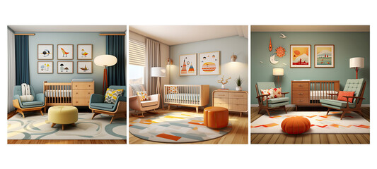 decor mid century modern nursery interior design