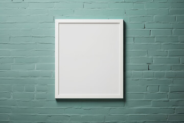 Blank Canvas Art Frame Mockup On Gallery Wall