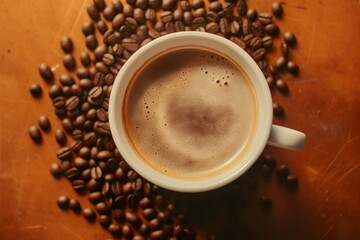 coffee Beans Background: Aromatic Elixir