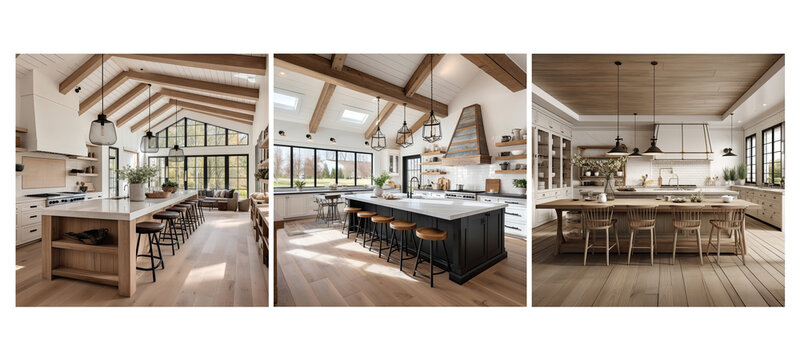 rustic modern farmhouse kitchen interior design
