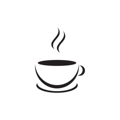 Coffee cup icon, vector on a white background
