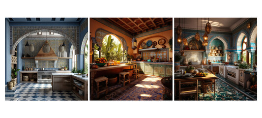 exotic moroccan kitchen interior design