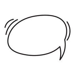 50 Dialogue Speech Bubble Outline Style ah