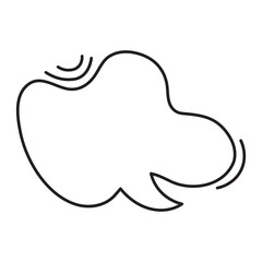 50 Dialogue Speech Bubble Outline Style bc