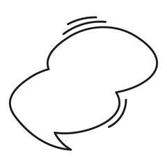 50 Dialogue Speech Bubble Outline Style bg