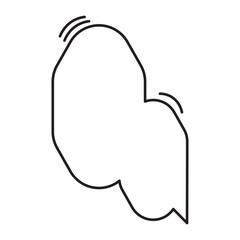 50 Dialogue Speech Bubble Outline Style bh