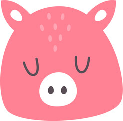 Pig Animal Face