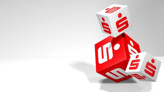 Sparkasse Logo W&uuml;rfel Dynamik Banner