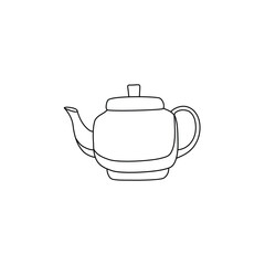 tea pot vector type icon