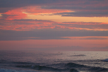Sunrise over the ocean