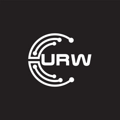 UKWletter technology logo design on black background. UKWcreative initials letter IT logo concept. UKWsetting shape design
