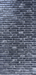 Texture of a black brick wall