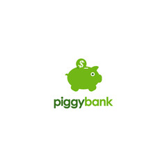 Piggy Bank Logo Vector