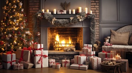 Christmas Beside the Fireplace