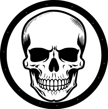 recommend clip art: Skull | Minimalist and Simple Silhouette - Vector illustration