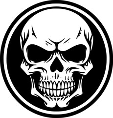 Fototapeta premium Skull - Minimalist and Flat Logo - Vector illustration