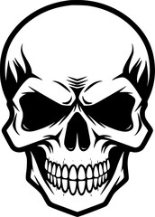 Skull - High Quality Vector Logo - Vector illustration ideal for T-shirt graphic