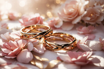 wedding ring full of love.,generative AI