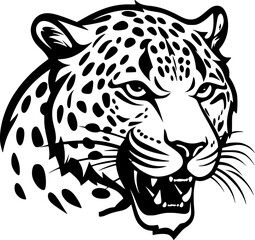 Leopard - Minimalist and Flat Logo - Vector illustration