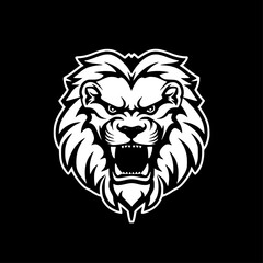Lion | Minimalist and Simple Silhouette - Vector illustration