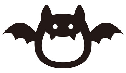 ハロウィンのかわいいコウモリのフレーム　　秋、ベクター、10月、コウモリ、ハロウィーン