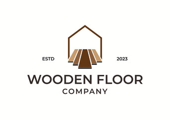 wooden floor parquet hardwood texture logo design
